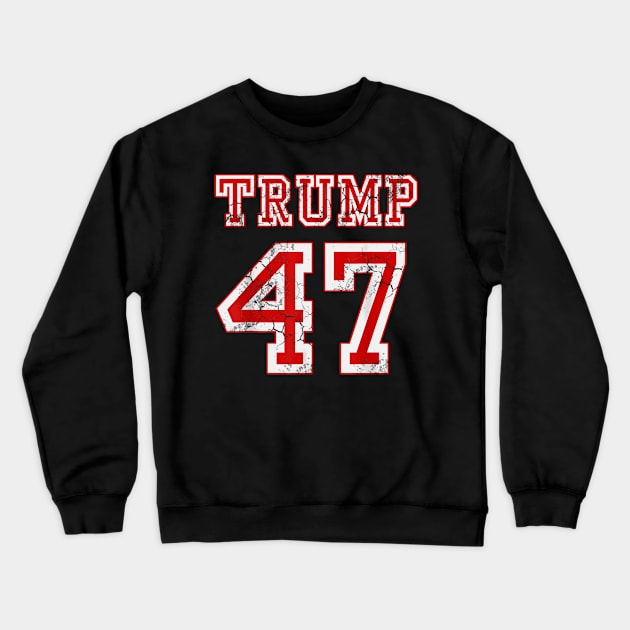 Trump 47 2024 Election Republican Crewneck Sweatshirt by OrigamiOasis